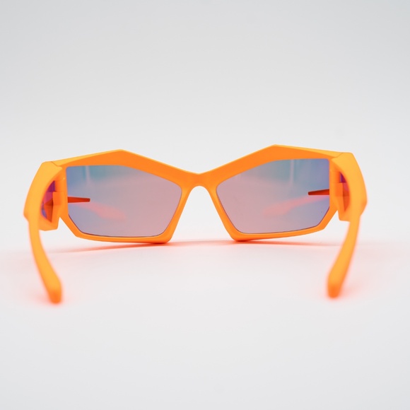 Givenchy Eyewear Giv Cut Shield Sunglasses GV40049U 43C Orange Unisex - Picture 5 of 10